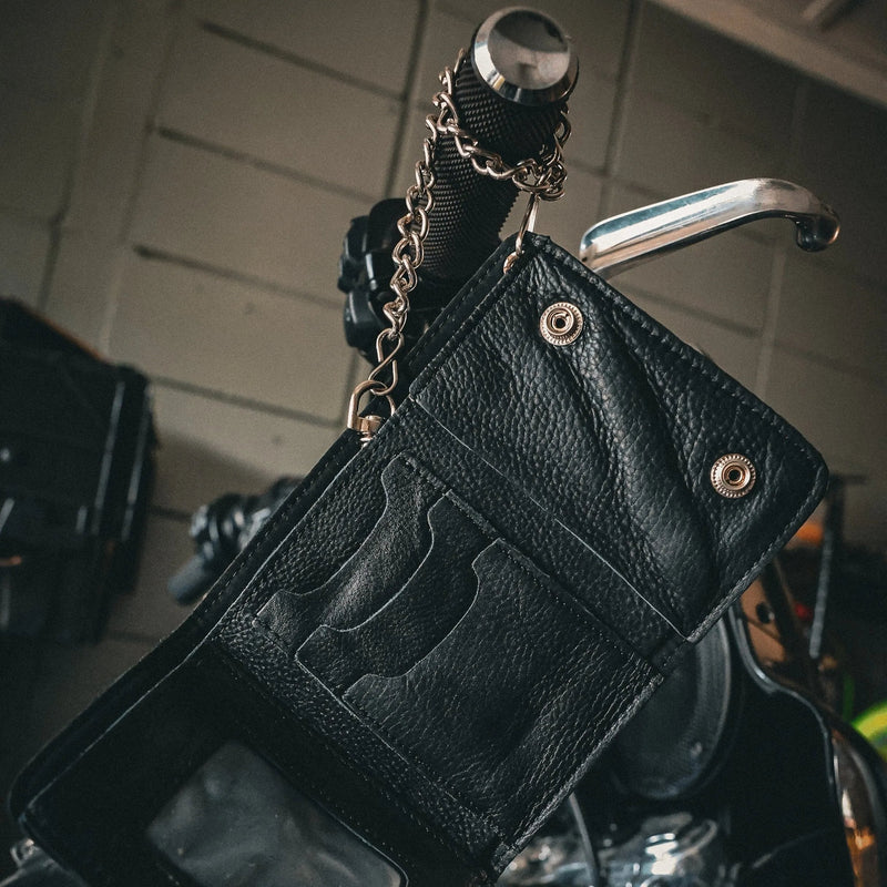 Stylish Black Biker Chain Wallet