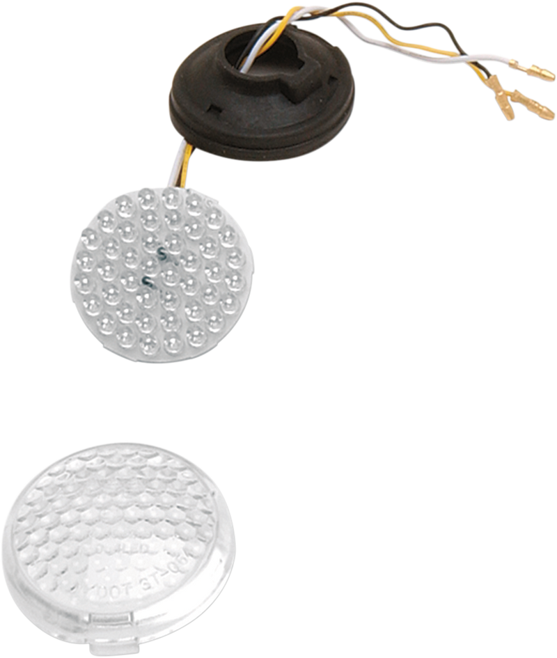 DRAG SPECIALTIES Deuce Style Front LED Turn Signal Conversion Kit - Amber