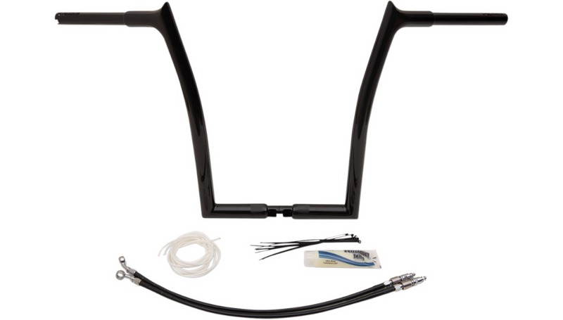 FAT BAGGERS INC. 1-1/4" EZ Install Pointed Top Handlebar Kit - 16" - Black