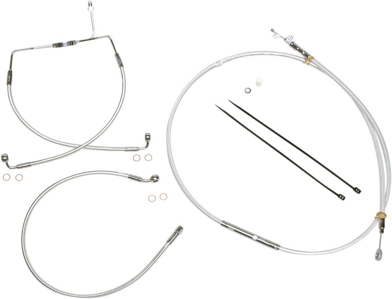 MAGNUM SHIELDING Sterling Chromite II® Designer Handlebar Installation Kit - 10" - '08-'13 Touring