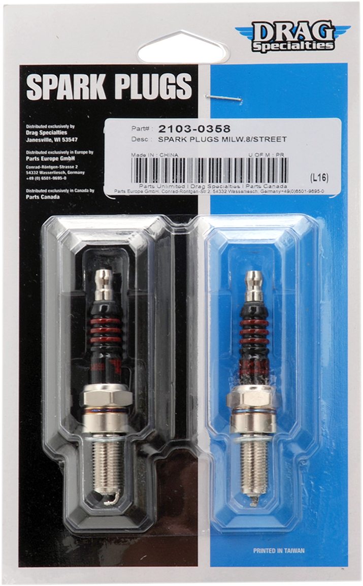 DRAG SPECIALTIES Spark Plugs - Copper - M8 / XG '15-'24