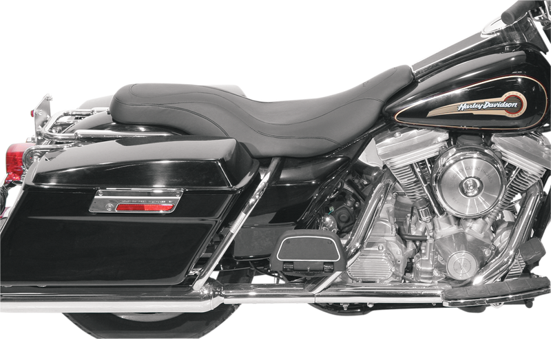 MUSTANG Day Tripper Synthetic Glove-Leather Seat - Black - Touring '97-'07