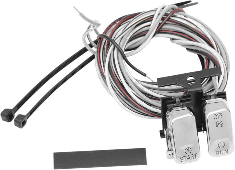 DRAG SPECIALTIES Replacement Start / Stop Switch Kit - Chrome
