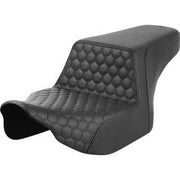 SADDLEMEN Step-Up Seat - Front Honeycomb - Touring '23.5-UP - Black
