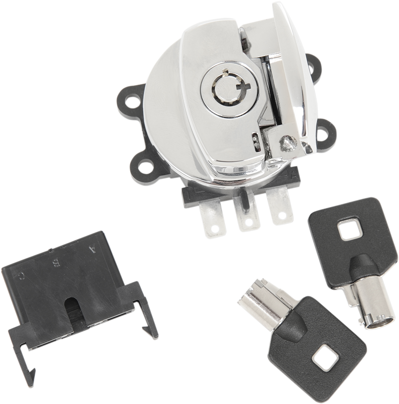 DRAG SPECIALTIES Replacement Side Hinge Ignition Switch - Chrome