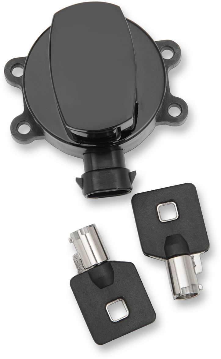 DRAG SPECIALTIES Replacement Side Hinge Ignition Switch - Gloss Black