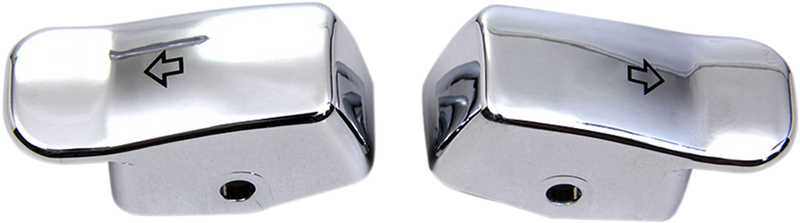 DRAG SPECIALTIES Turn Signal Switch Extension Caps - Chrome