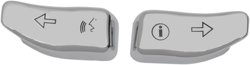 DRAG SPECIALTIES Turn Signal Switch Extension Caps - Chrome