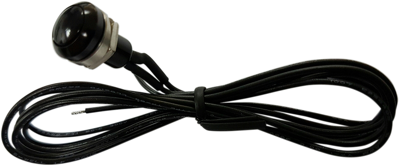 DRAG SPECIALTIES Universal Round Mini Stainless Steel Push-Button Switch - Black