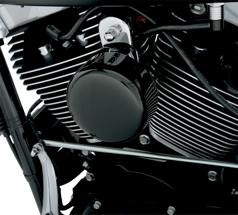 DRAG SPECIALTIES Replacement Round Horn Cover - Smooth - Black