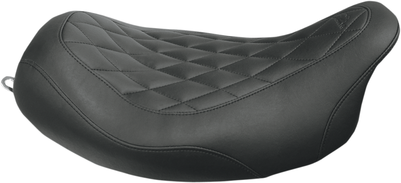 MUSTANG Wide Tripper™ Solo Seat - Diamond Stitch - Black - Touring '08-'21