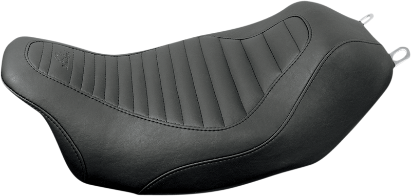 MUSTANG Tripper™ Solo Seat - Tuck and Roll - Black - Touring '08-'21