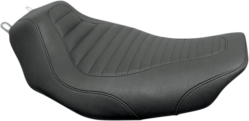 MUSTANG Tripper™ Solo Seat - Tuck and Roll - Black - Touring '97-'07