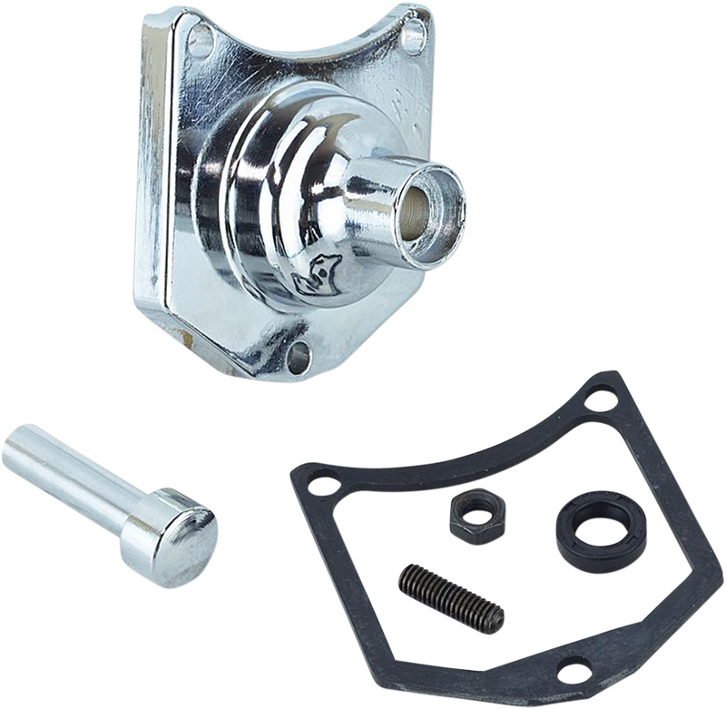 DRAG SPECIALTIES Replacement Starter Solenoid End Cover / Starter Button - Chrome