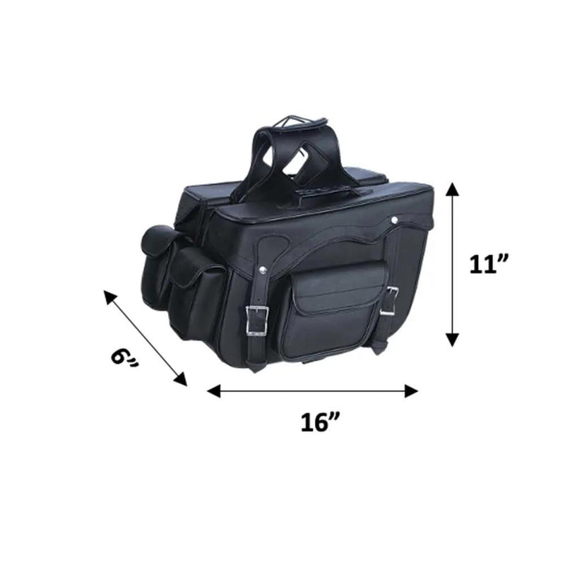 16" x 11" x 6  PVC Saddle Bag