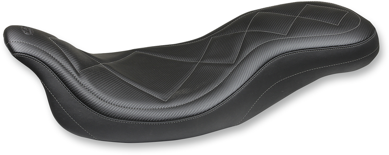 MUSTANG Super Tripper™ One-Piece 2-Up Seat - Carbon - Touring '08-'21