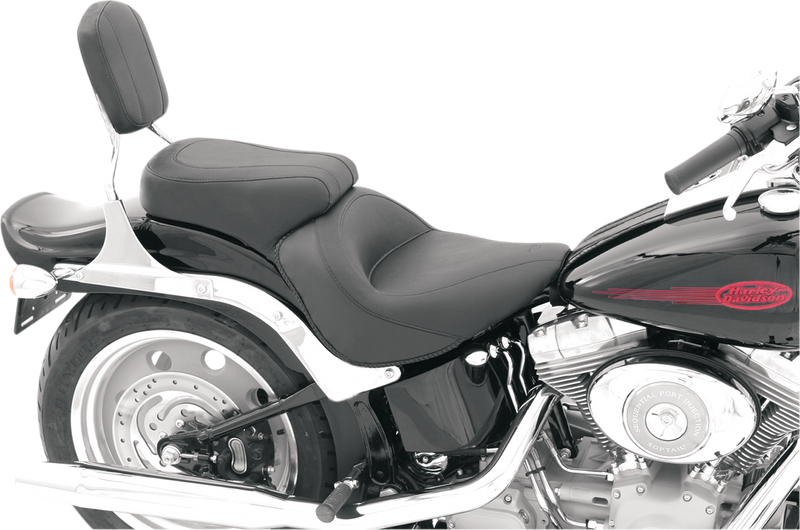 MUSTANG Standard Touring One-Piece 2-Up Seat - Smooth - Softail '06-'17