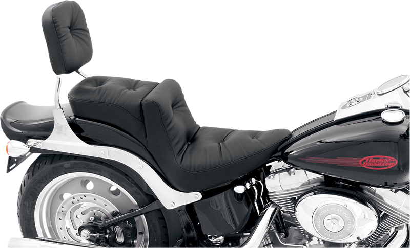MUSTANG Regal Duke Pillow One-Piece 2-Up Seat- Softail '06-'17