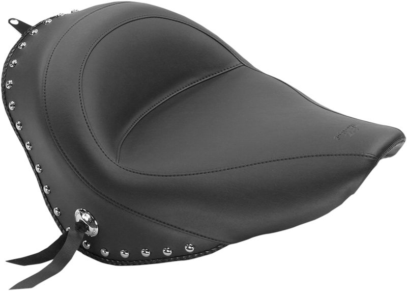 MUSTANG Solo Seat - Chrome Studs w/ Conchos - Softail '06-'17