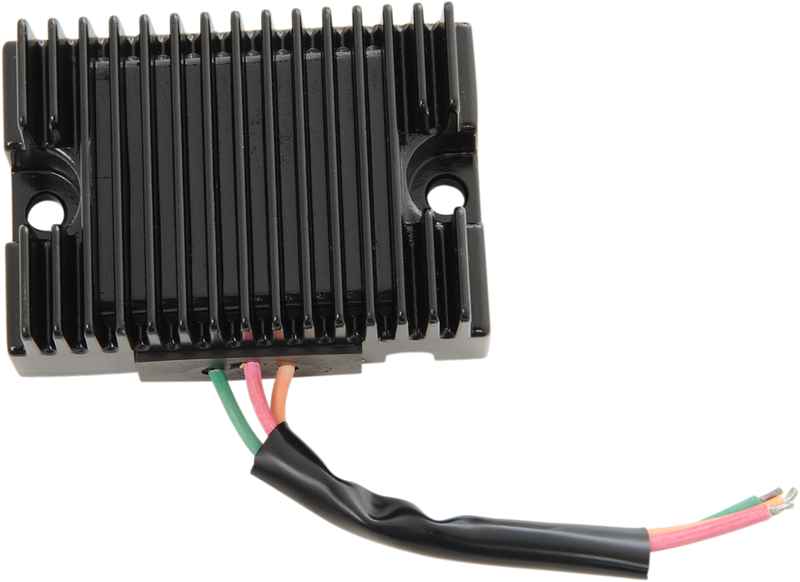 DRAG SPECIALTIES Premium Voltage Regulator - Black - XL '65-'77