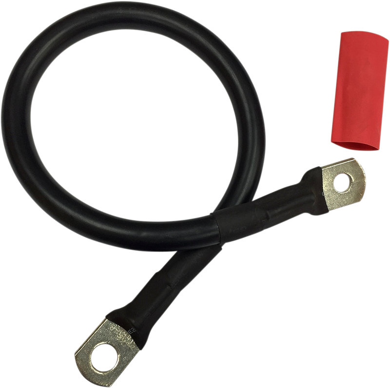 DRAG SPECIALTIES Universal Battery Cable with Optional Shrink Tube - 4 AWG - 14"