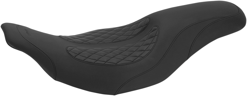 MUSTANG Dave Perewitz Signature Series Fastback 2-Up Seat - Black - FL '97-'07