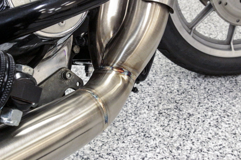 TBR Comp S 2in1 Exhaust Brushed W/Cf End Cap - '87-'94 DYNA
