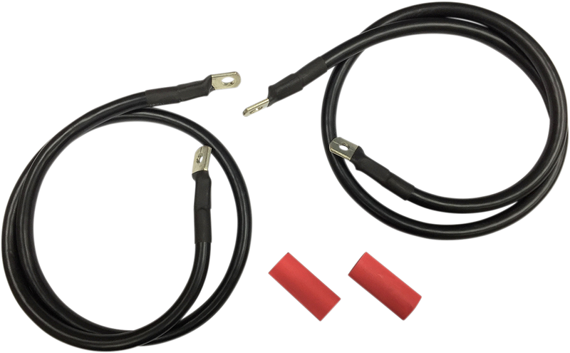 DRAG SPECIALTIES OEM Replacement Black Battery Cable Set - '89-'92 FL