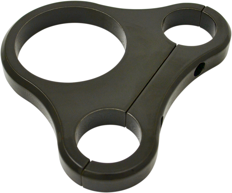 DRAG SPECIALTIES 1.25" T-Bar Single Gauge Mount - Gloss Black - For 2.375/2.4" Mini Gauge