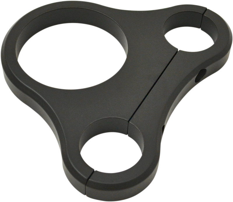 DRAG SPECIALTIES 1.25" T-Bar Single Gauge Mount - Flat Black - For 2.375/2.4" Mini Gauge