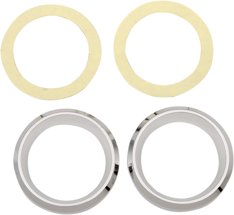 DRAG SPECIALTIES Instrument Gauge Bezel - Chrome - 2" Diameter