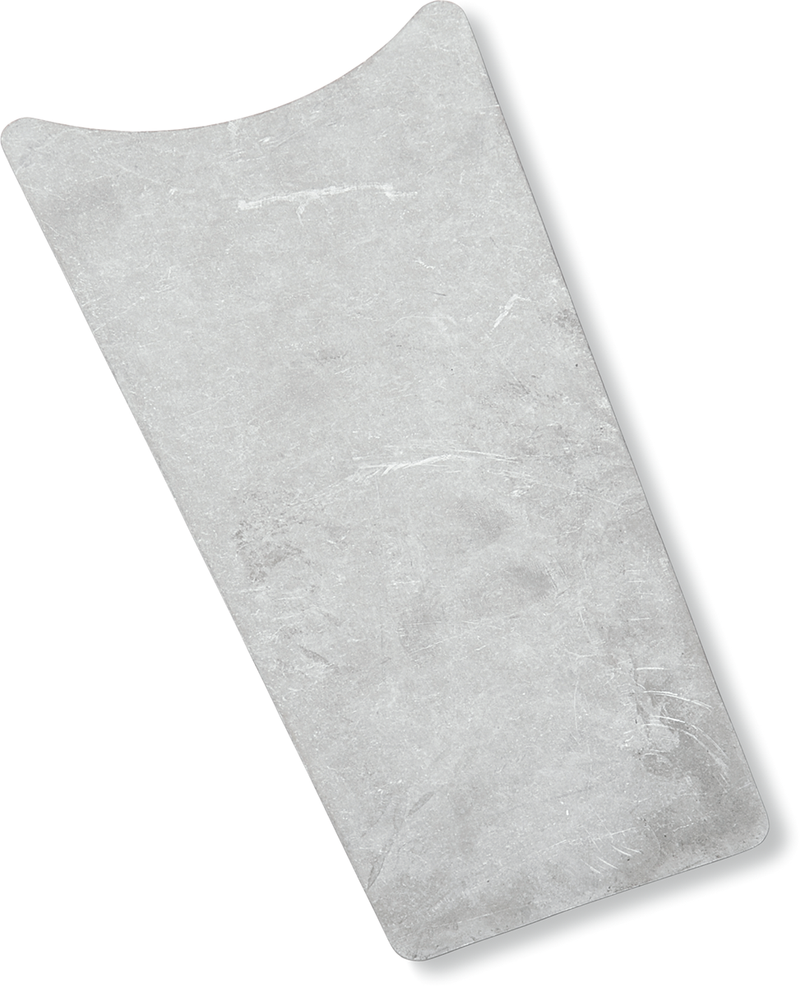 DRAG SPECIALTIES Aluminum Dash Insert - Raw