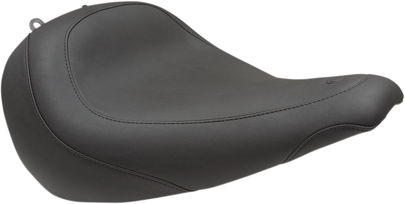 MUSTANG Wide Tripper™ Solo Seat - Smooth - Black - Softail '18-'21
