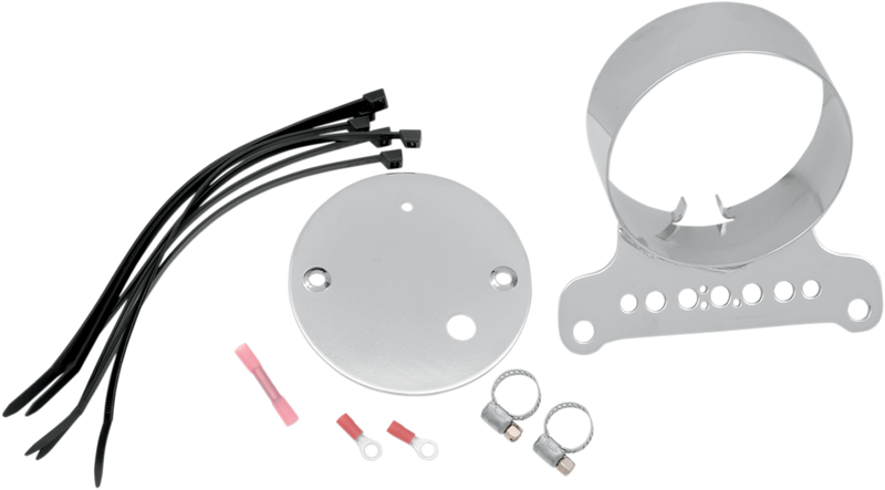 DRAG SPECIALTIES Replacement Single Gauge Bracket - Chrome