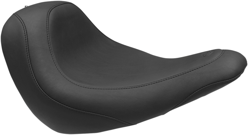 MUSTANG Wide Tripper™ Solo Seat - Smooth - Black - Softail '18-'21