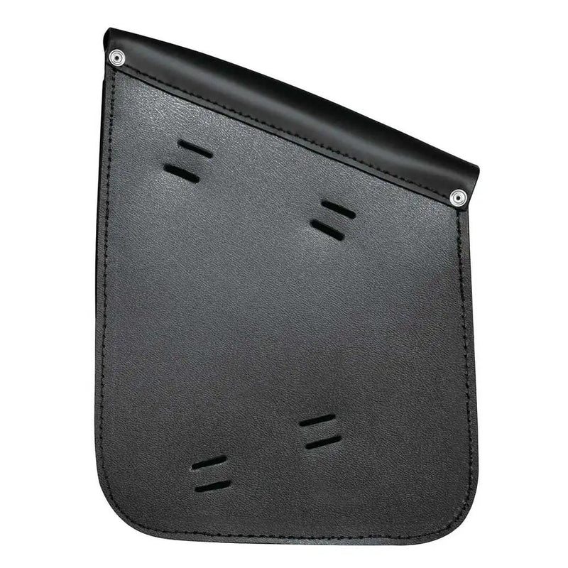 Black - Left Side Leather Swing Arm Bag