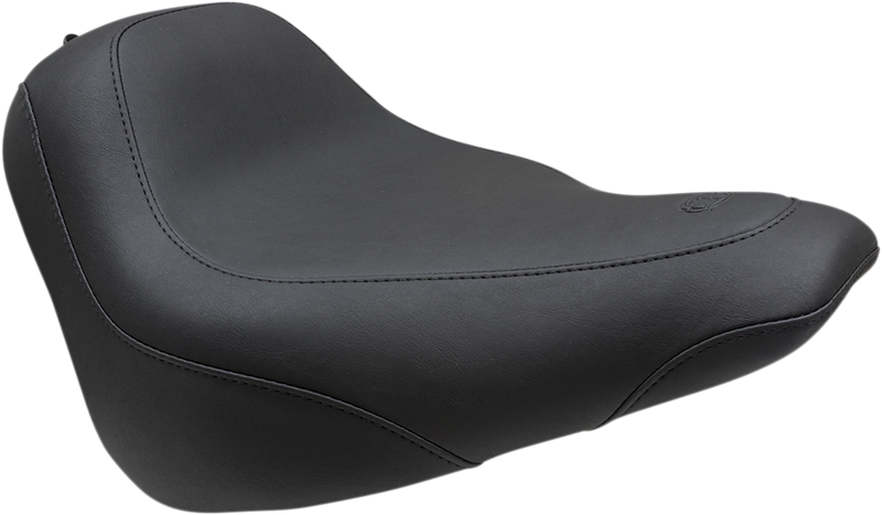 MUSTANG Wide Tripper™ Solo Seat - Smooth - Black - Softail '18-'21