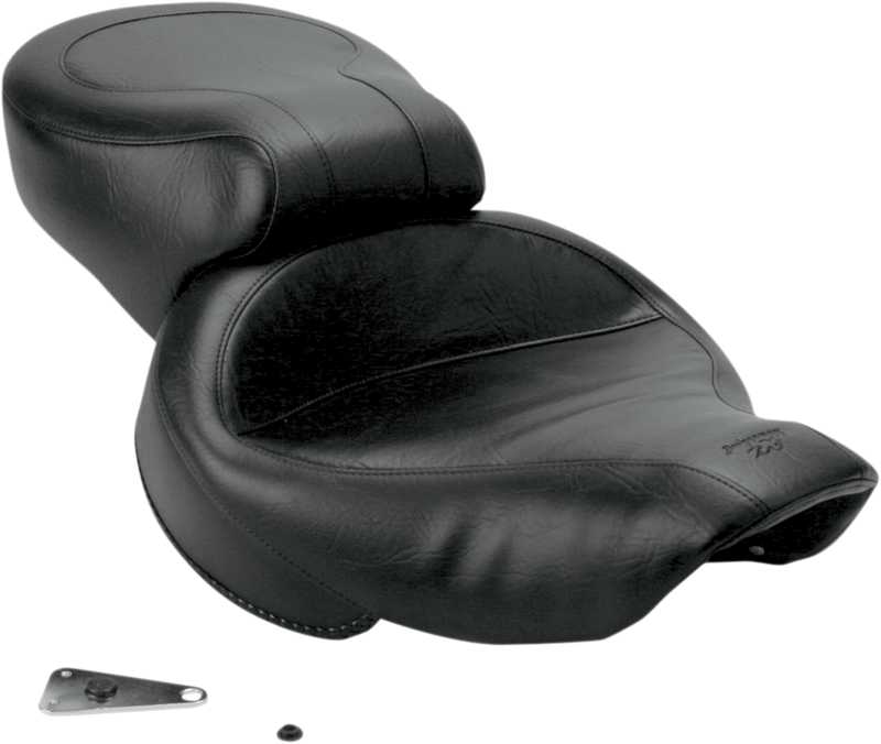 MUSTANG Vintage Wide Touring One-Piece 2-Up Seat - Smooth - Dyna '04-'05