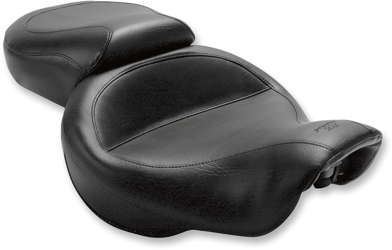 MUSTANG Vintage Wide Touring One-Piece 2-Up Seat - Smooth - Dyna '06-'17