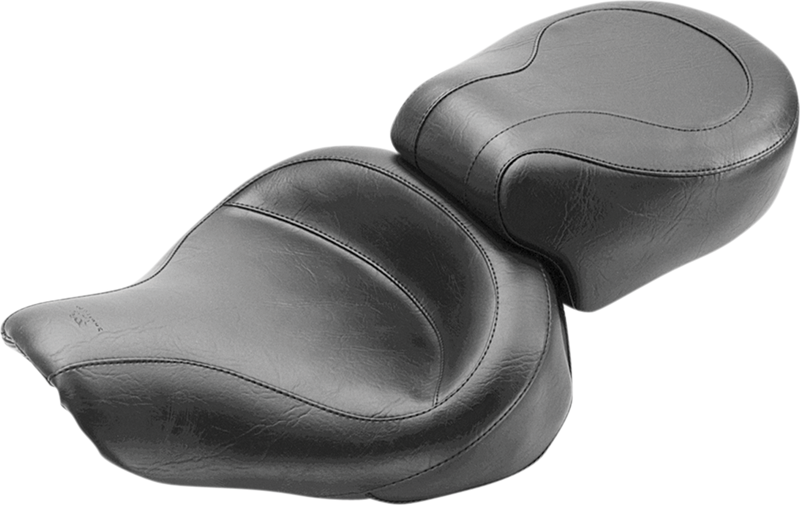 MUSTANG Vintage Wide Touring One-Piece 2-Up Seat - Smooth - Dyna '96-'03