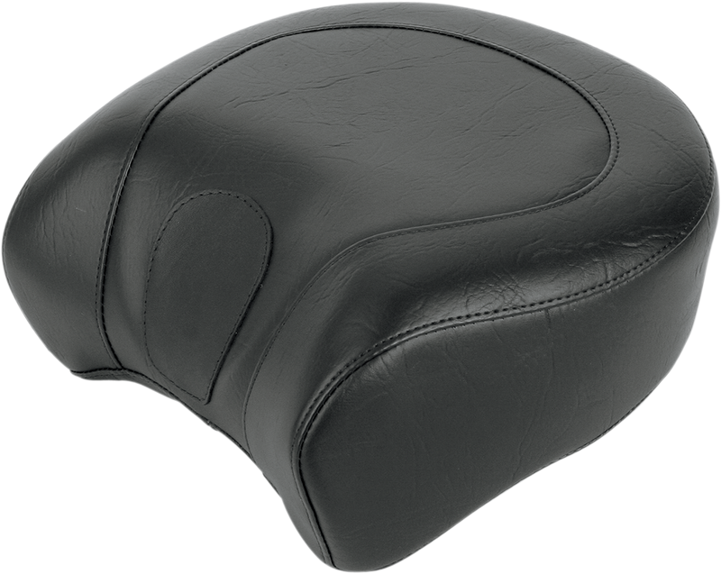 MUSTANG Wide Touring Recessed Passenger Seat - Smooth - Black - FXD '96-'03