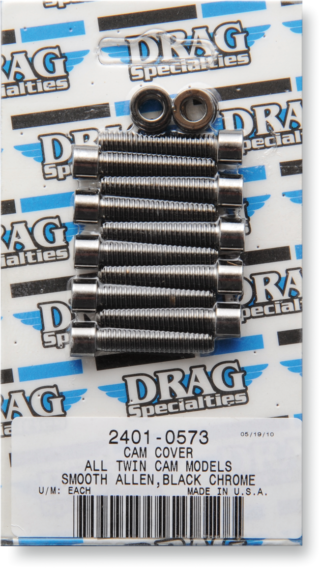 DRAG SPECIALTIES Chrome Socket-Head Bolt Set - Smooth - Camshaft Cover