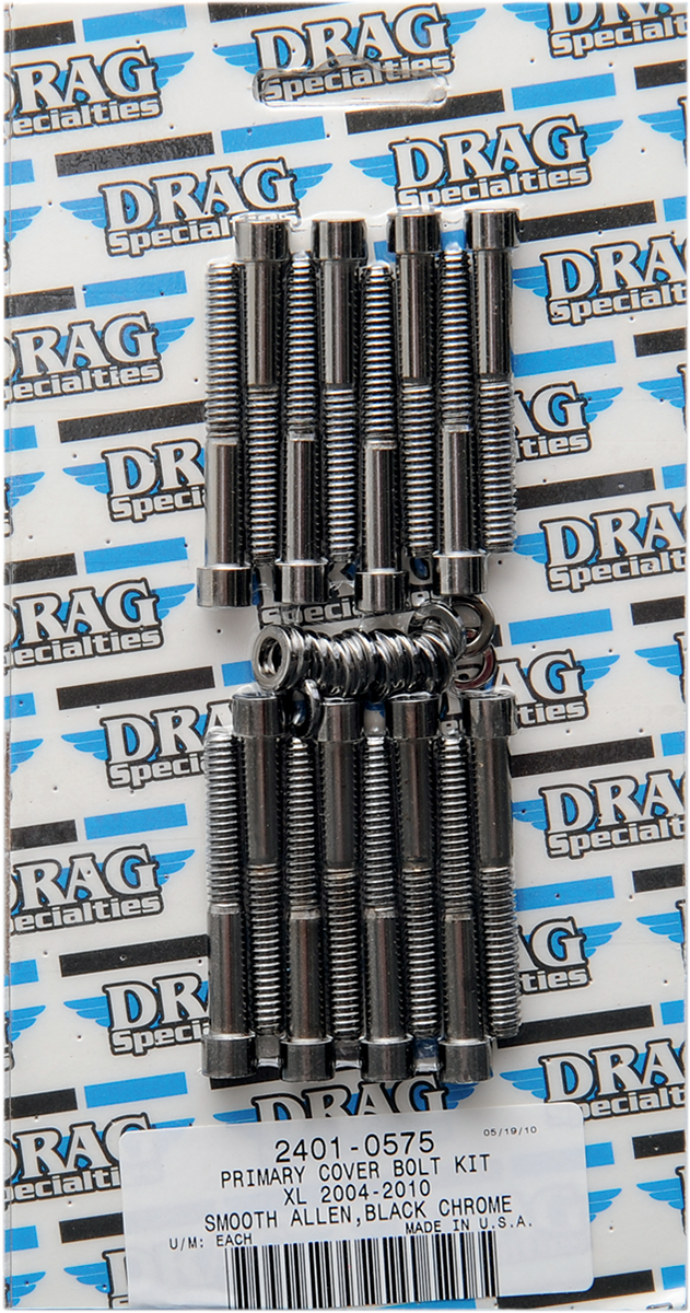 DRAG SPECIALTIES Chrome Socket-Head Bolt Set - Smooth - Primary