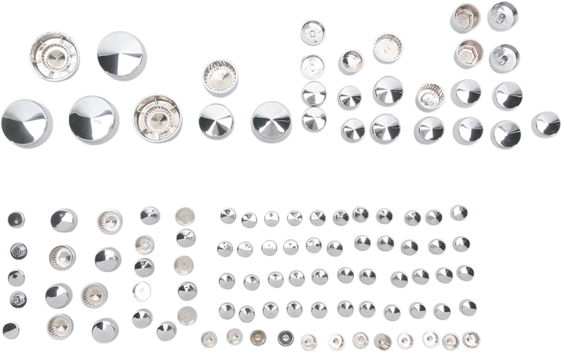 DRAG SPECIALTIES Deluxe Bolt Cover Kit - Chrome