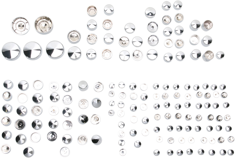 DRAG SPECIALTIES Deluxe Bolt Cover Kit - Chrome