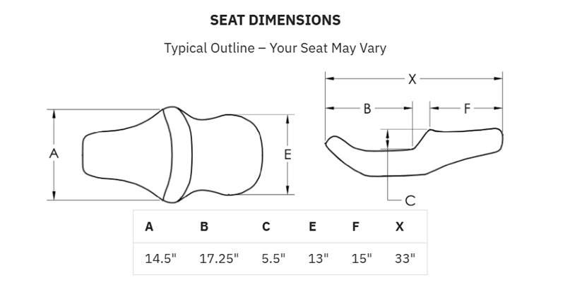 SADDLEMEN Roadsofa™ Seat - Full Lattice Stitch - without Backrest - Touring '97-'07