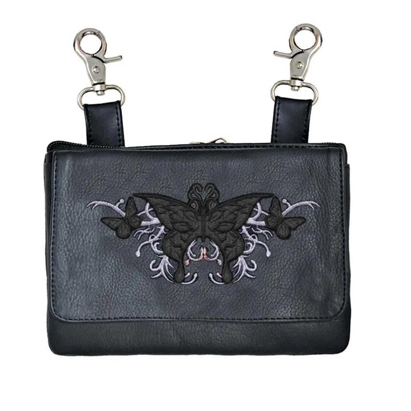 Cowhide Clip-On Hip Bag for Women