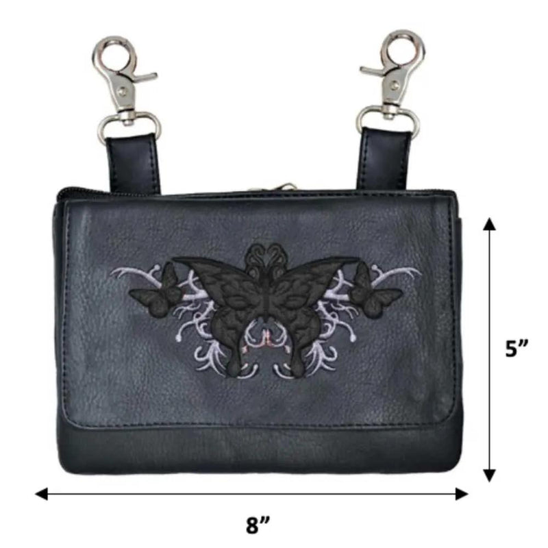 Cowhide Clip-On Hip Bag for Women