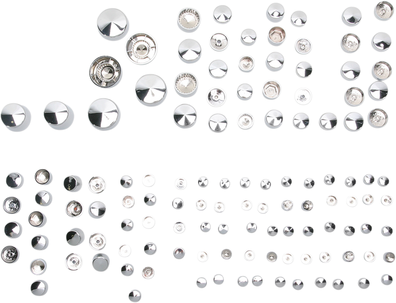 DRAG SPECIALTIES Deluxe Bolt Cover Kit - Chrome