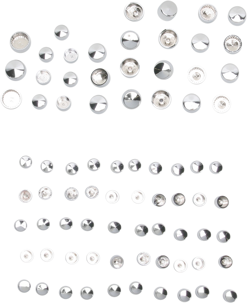 DRAG SPECIALTIES Engine Bolt Cover Kit - Chrome - Twin Cam